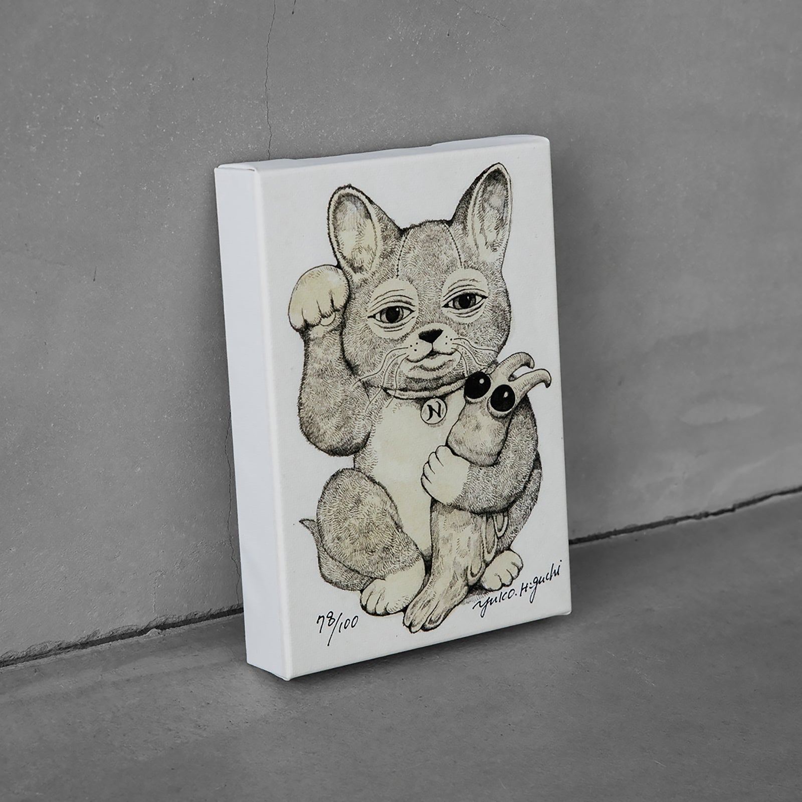 複製画 まねきニャンコ – ボリス雑貨店