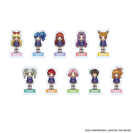 劇場版アイカツ！ どっと！ミニアクリルスタンド 制服ver.（全10種