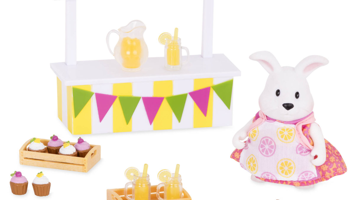 Lemonade Stand Set | Playset with Toy Food | Li'l Woodzeez