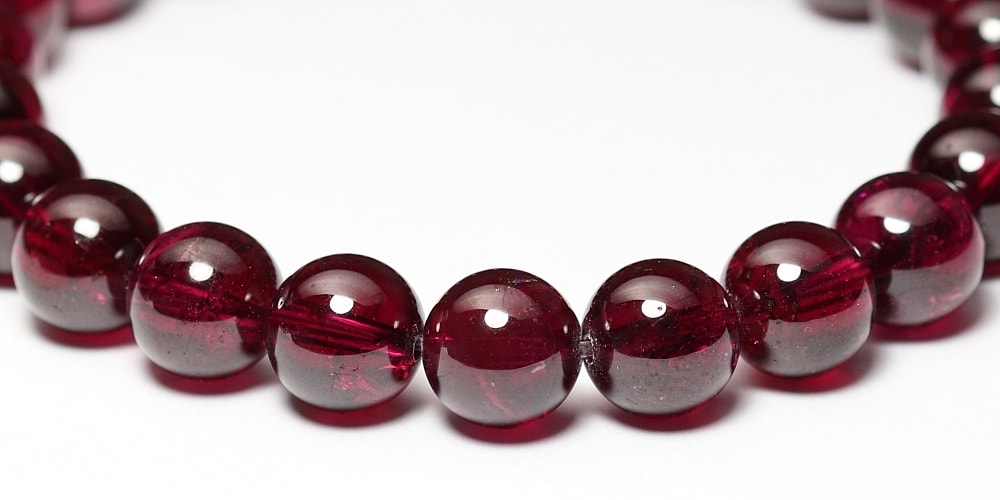 ダークレッドの12面体結晶ガーネット(Lサイズ3)ポリッシュ/置物