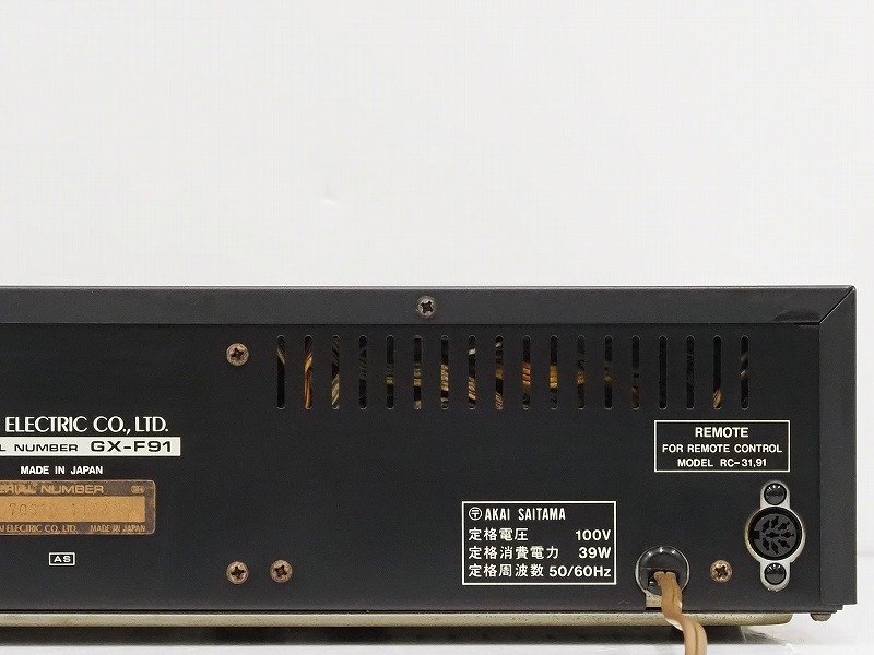 Yahoo!オークション - AKAI GX-F91 カセットデッキ アカイ 赤井 01576