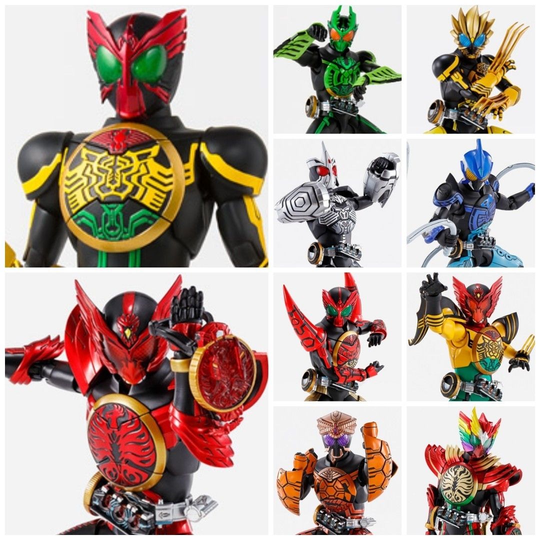 S.H.Figuarts 真骨彫 仮面ライダーオーズ 10種セット