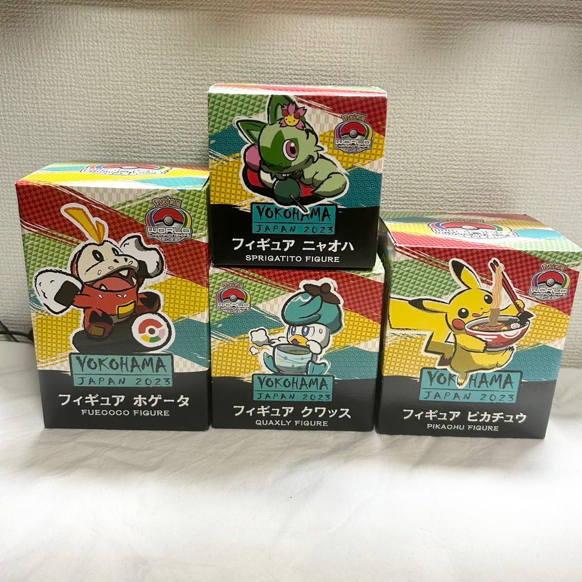 ポケモン wcs 横浜 フィギュア ニャオハ ホゲータ ピカチュウ クワッス