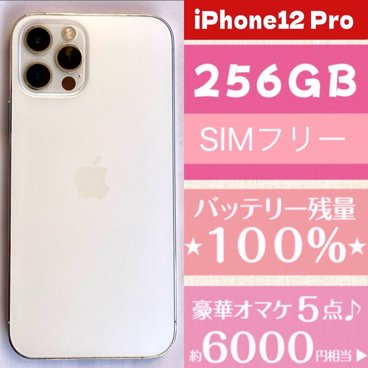 バッテリー容量100%】iPhone 12pro 256gb