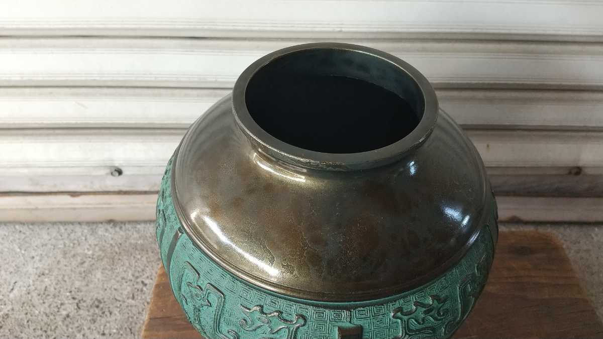 銅製 花瓶 壺 ファッション 青銅 中国美術 古い？