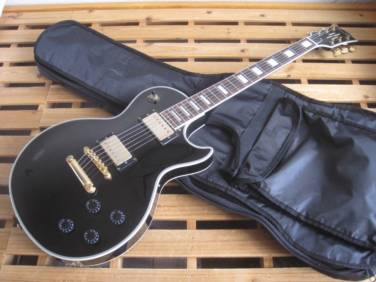 GrassRoots/グラスルーツ レスポールカスタム ブラック ソフトケース付