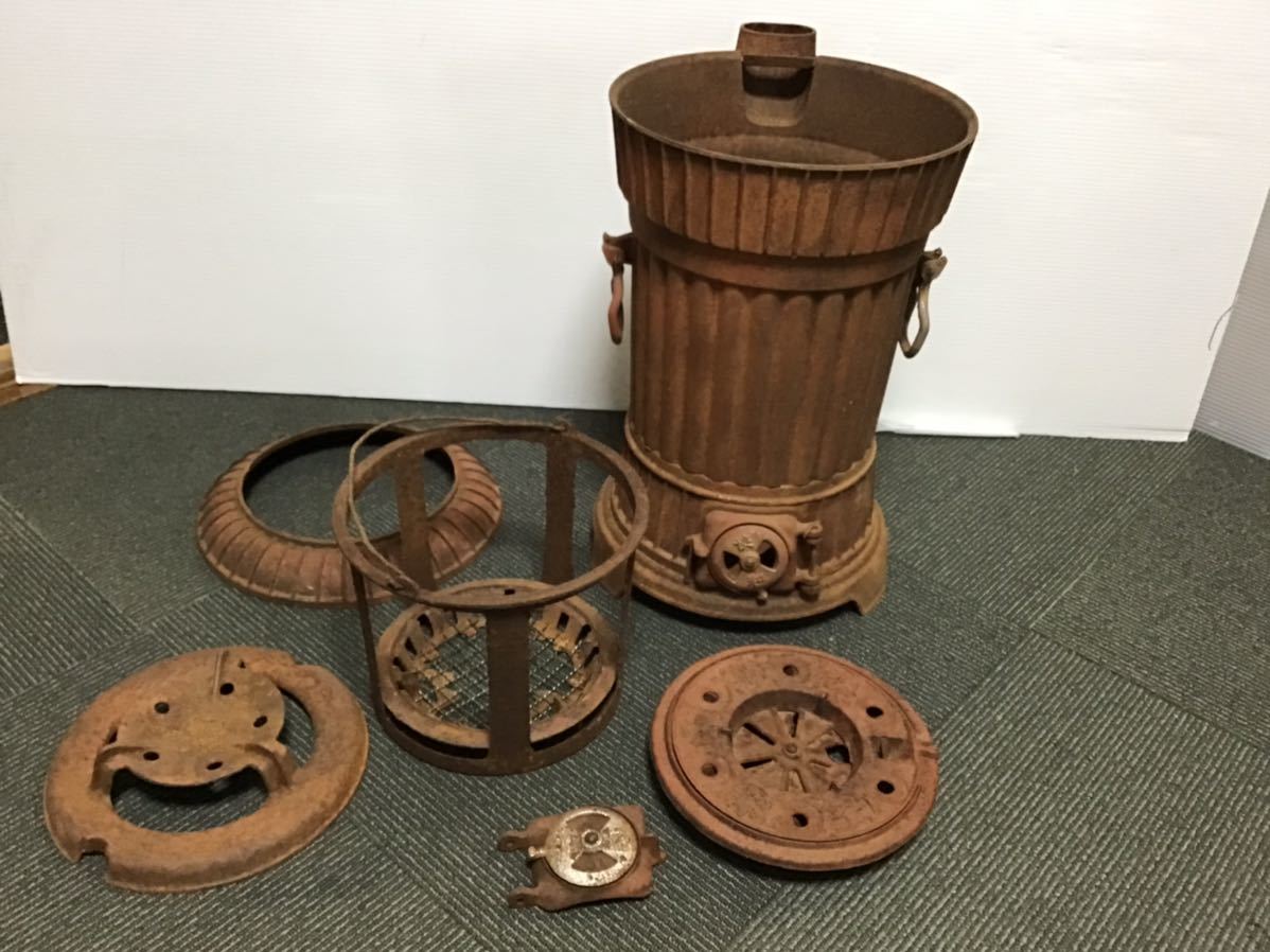 CENTER 薪ストーブ ダルマ 鋳物 鉄製 シャビー レトロ ヴィンテージ