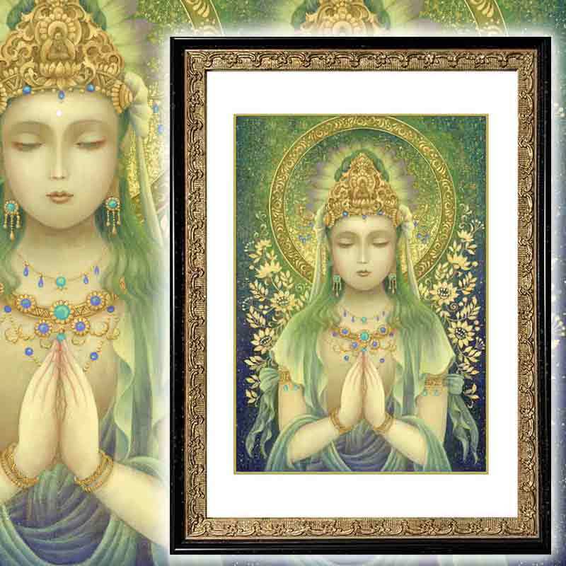 菩薩 | 光の幻想アート・観稀舎（みきしゃ）｜画家・奥田みきの絵画