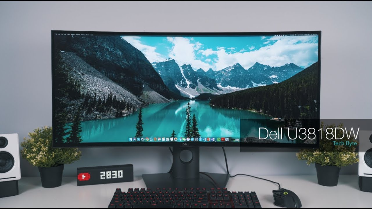DELL U3818DW 湾曲モニター ハイエンドモニター ウルトラワイド DELL