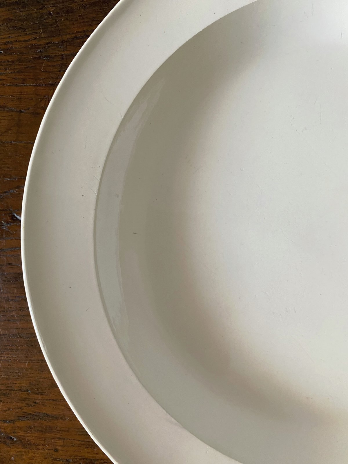 モントロー窯 1820年代 ファイアンスフィン 花リム大皿