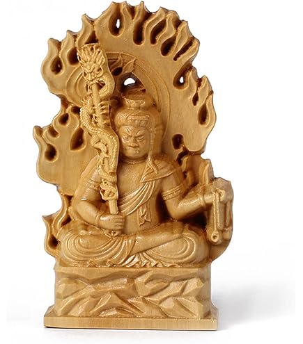 Amazon.co.jp: 修縁堂仏教美術品 大迫力 不動明王 立像 不動明王像