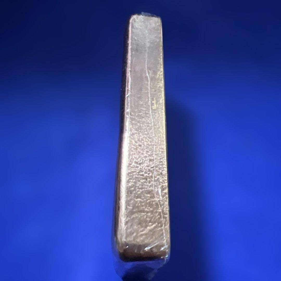 ゲルマニアミント社 1キロ純銅バー 赤金 延べ棒 Cu ペーパーウェイトの