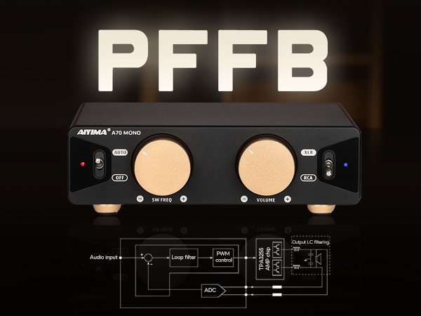 AIYIMA A70 Mono Amplifier with PFFB Home Audio Receiver,TPA3255
