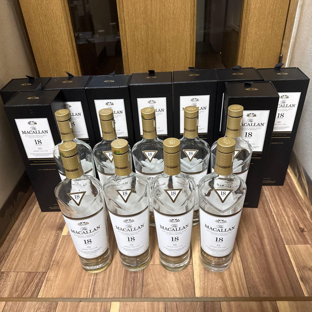 MACALLAN マッカラン 18年 700ml 空瓶 9本 空箱9個A3 2026年最新】マッカラン 18年 空箱の人気アイテム - メルカリ