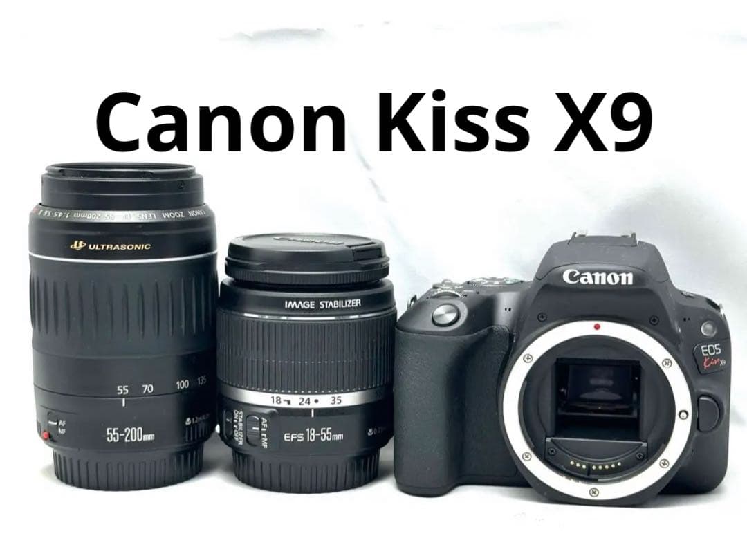 Canon Kiss X9 デジタル一眼レフカメラ　ダブルズームレンズセット キヤノン（Canon） Canon EOS kiss X9 ダブルレンズセット デジタル