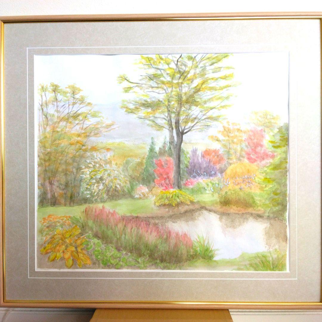 水彩画・風景画・秋の風景・自筆 水彩画・風景画・秋の風景・自筆 水彩画・風景画・秋の風景・自筆