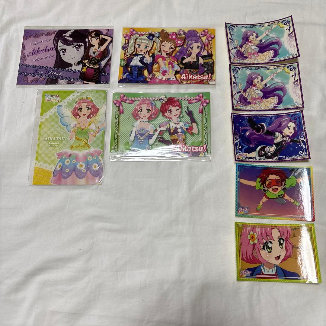 アイカツ　ポストカード４枚・ステッカー５枚 アイカツ ポストカード4枚・ステッカー5枚 アイカツ ポストカード4枚