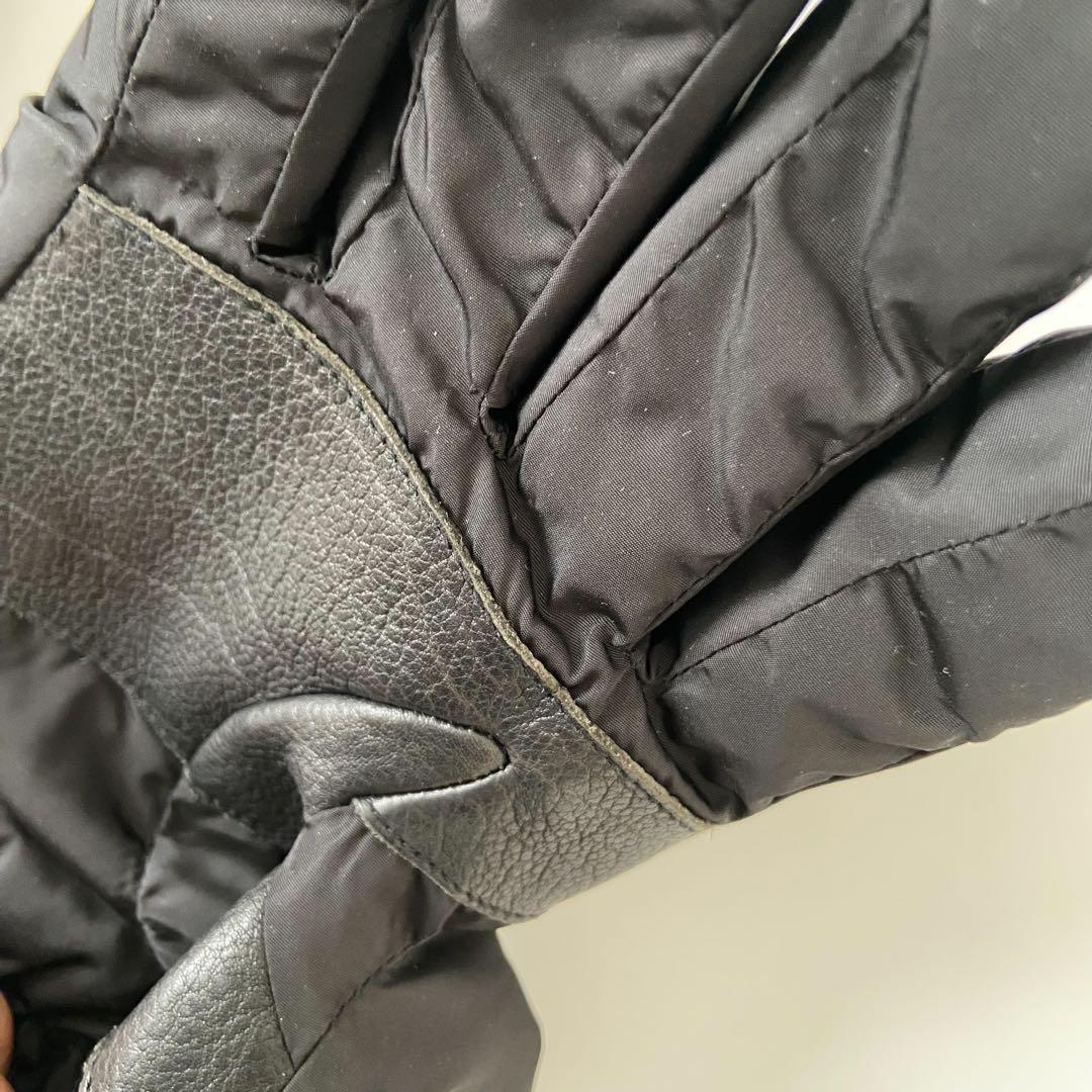 極美品 prada sport globe 耐久良 鹿レザー切り替え 中綿手袋