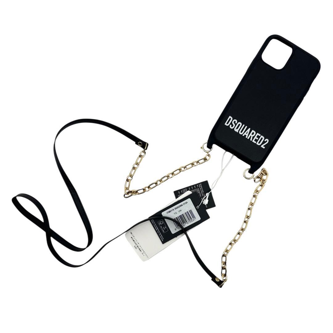 DSQUARED2 ブラック iPhoneケース チェーン付き m93871763298_1.jpg?1765772430